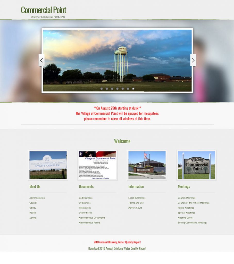 commercial point home page